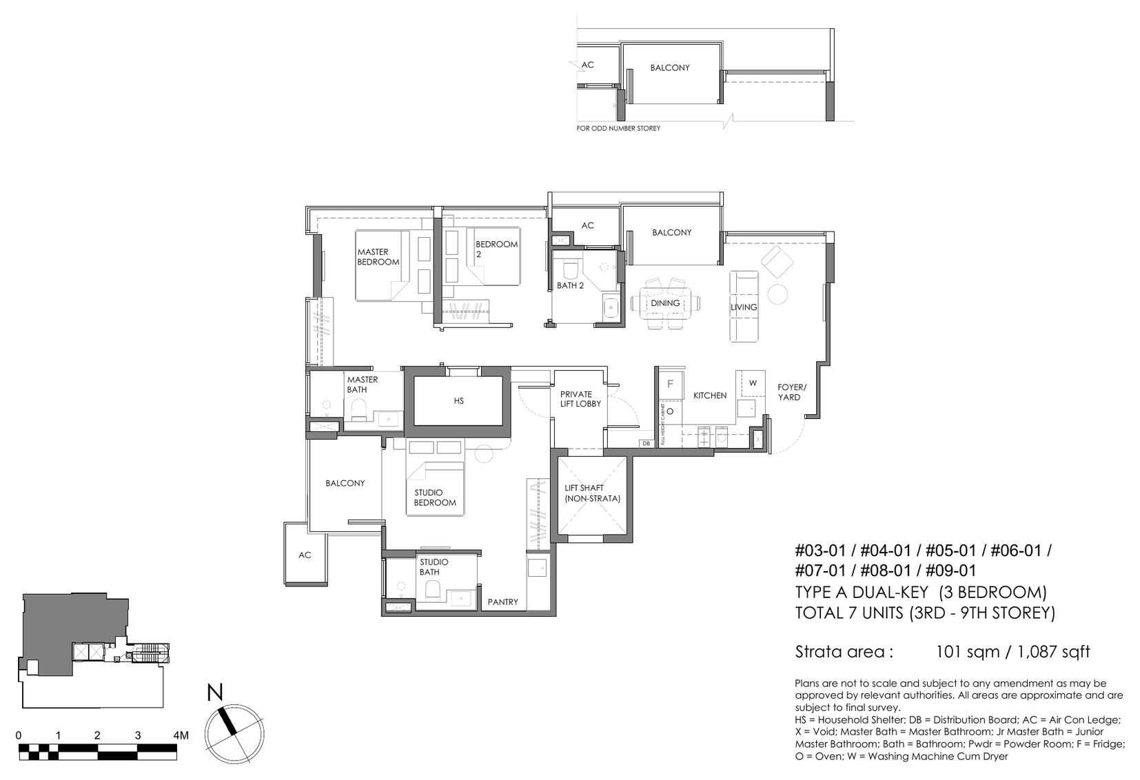 3-Bedroom Dual-Key · Type A