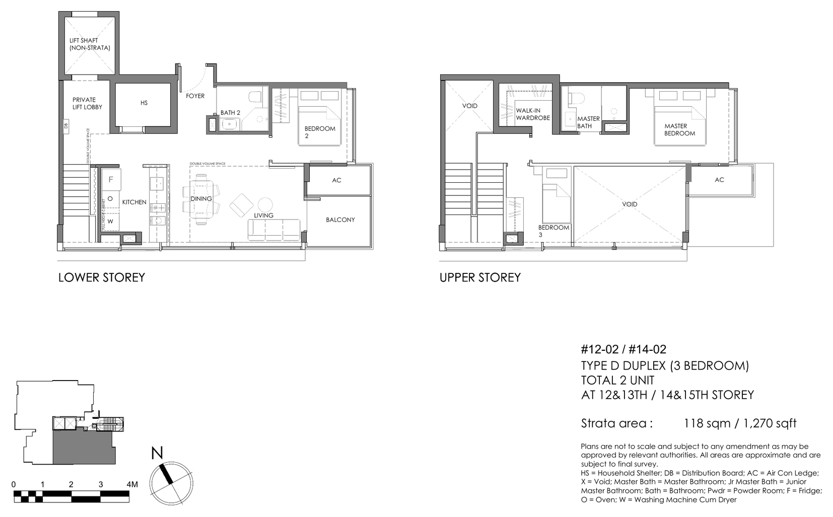 3-Bedroom Duplex · Type D
